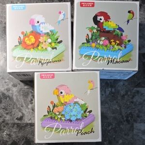 Mekansm | Parrot / Bird Themed Building Blocks LEGO Set of 3 *NIB